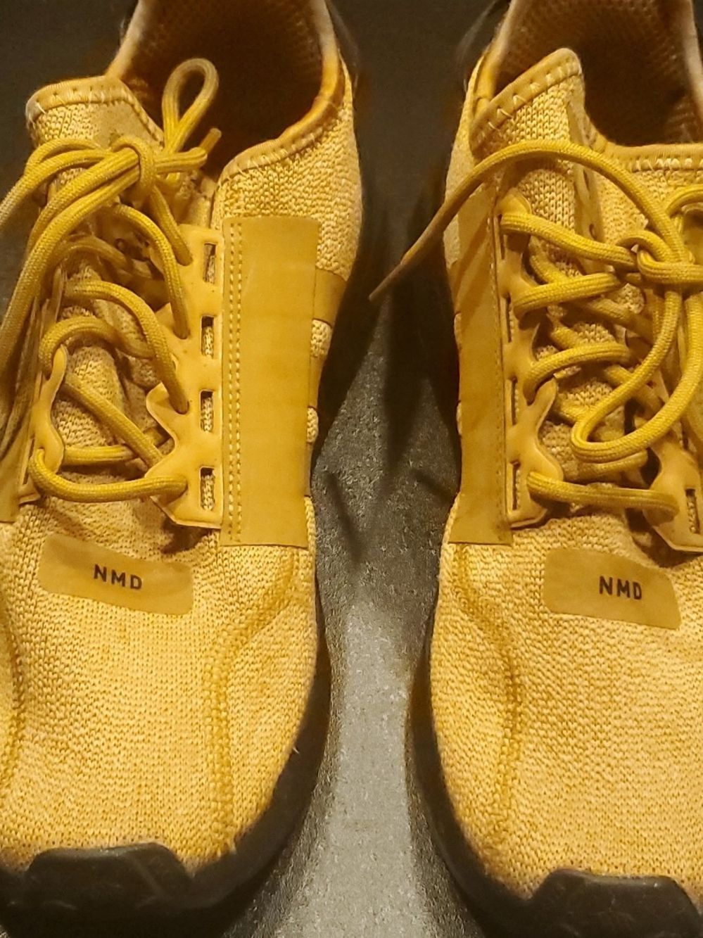 Adidas NMD Yellow-Mustard Knit Sneakers Size 7 Men's